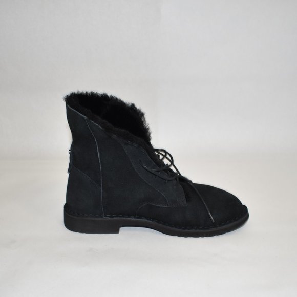 Ugg Quincy Boot Black Suede Size 8.5 1012359 - Picture 9 of 13